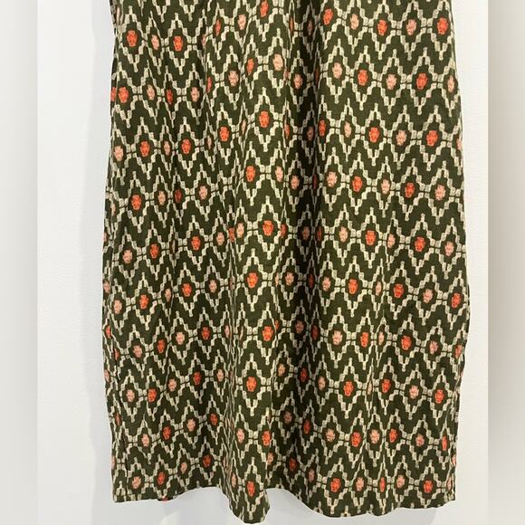 Sonoma Linen Blend Sundress Women XL Flare Green Resort Beach Vacation - Picture 8 of 8